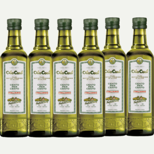 Olio Extra Vergine di Oliva Cento per Cento Italiano - 6 Bottiglie